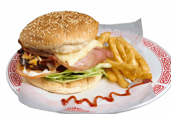 HAMBURGUESA DE POLLO EMPANIZADO | BREADED CHICKEN BURGER